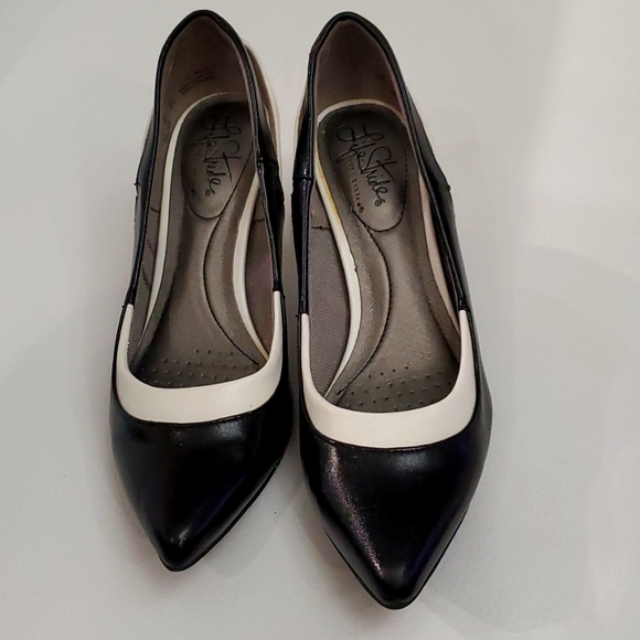 Life Stride Black and White high- heels Size 6 1/2 M - Picture 1 of 8